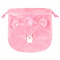 Japan Care Bears Drawstring Pouch - Love A Lot Bear - 1