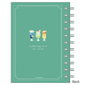 Japan Sanrio A6 Ring Notebook - Pochacco / Sky Drink - 3