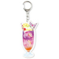 Japan Sanrio Acrylic Keychain - Kuromi / Sky Drink - 1