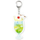 Japan Sanrio Acrylic Keychain - Pochacco : Sky Drink