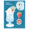 Japan Sanrio Die-cut Memo Pad & Sticky Notes - Hangyodon / Sky Drink - 1