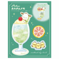 Japan Sanrio Die-cut Memo Pad & Sticky Notes - Pochacco / Sky Drink - 1