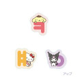 Japan Sanrio Moji Sticker - Characters / Hangul Colorful - 2