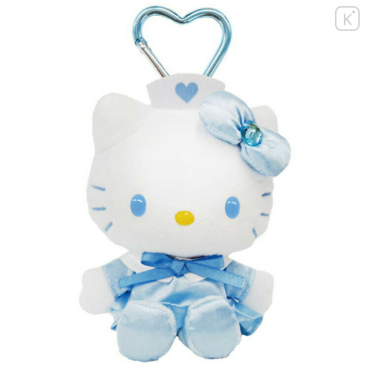 Japan Sanrio Plush Keychain - Hello Kitty / Nurse Blue - 1