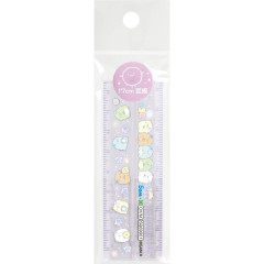 Japan San-X Folding Ruler 17cm - Sumikko Gurashi / Purple