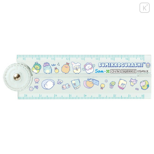 Japan San-X Folding Ruler 17cm - Sumikko Gurashi / Green - 1