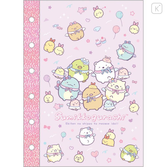 Japan San-X 6 Hole Sticker Page - Sumikko Gurashi / Angelic Idol - 1