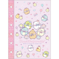 Japan San-X 6 Hole Sticker Page - Sumikko Gurashi / Angelic Idol