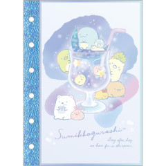 Japan San-X 6 Hole Sticker Page - Sumikko Gurashi / Gradient Glass