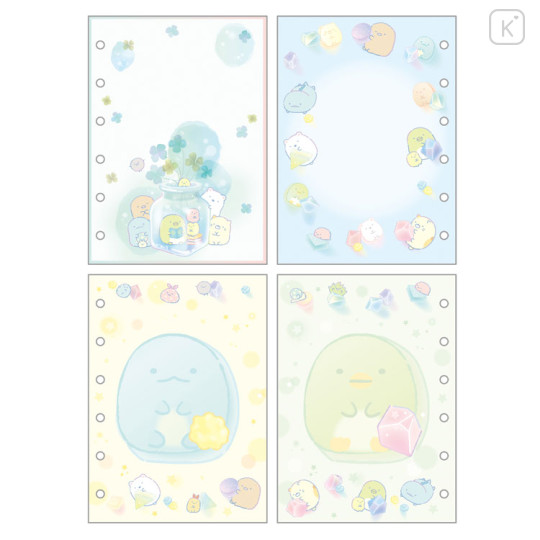 Japan San-X 6 Hole Sticker Page - Sumikko Gurashi / Gradient Glass - 3