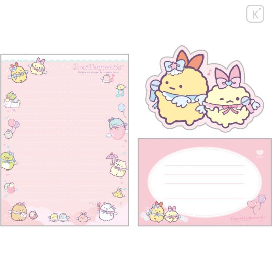 Japan San-X Die-cut Letter Set - Sumikko Gurashi / Angelic Idol - 2