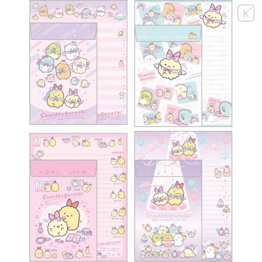 Japan San-X Letter Writing Volume Set - Sumikko Gurashi / Angelic Idol - 2