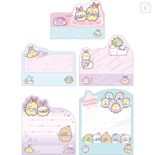 Japan San-X Die-cut Sticky Notes - Sumikko Gurashi / Angelic Idol A - 2