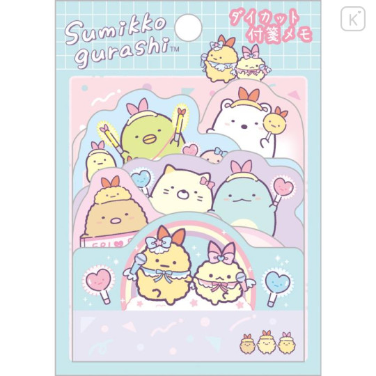 Japan San-X Die-cut Sticky Notes - Sumikko Gurashi / Angelic Idol B - 1