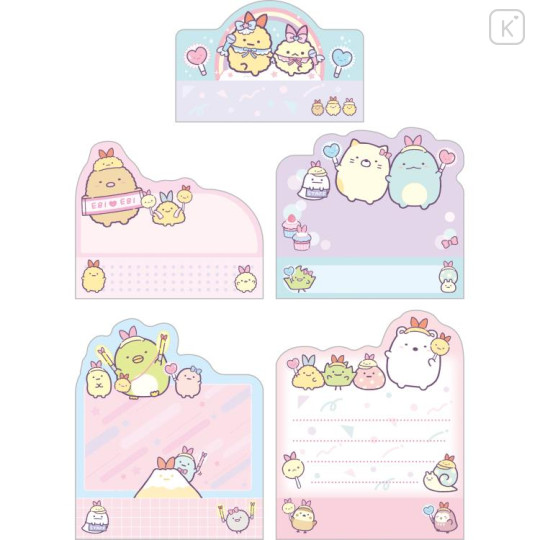 Japan San-X Die-cut Sticky Notes - Sumikko Gurashi / Angelic Idol B - 2