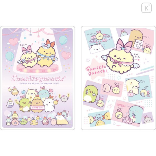 Japan San-X Clear Desk Mat 2pcs - Sumikko Gurashi / Angelic Idol - 1