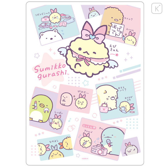 Japan San-X Clear Desk Mat 2pcs - Sumikko Gurashi / Angelic Idol - 3