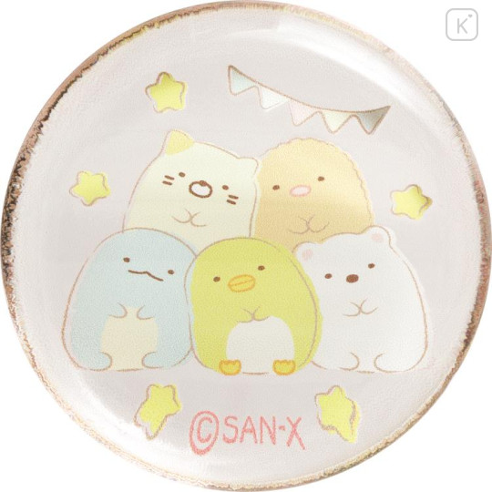 Japan San-X Glass Round Chopstick Rest - Sumikko Gurashi / Star - 2