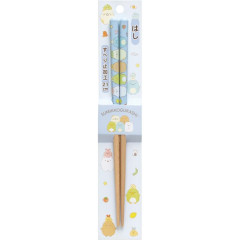 Japan San-X Chopsticks 21cm - Sumikko Gurashi / Blue Beige