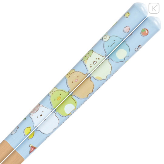 Japan San-X Chopsticks 21cm - Sumikko Gurashi / Blue Beige - 3