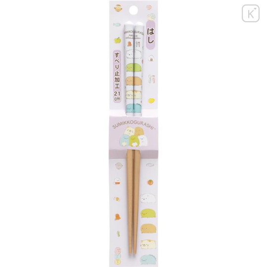 Japan San-X Chopsticks 21cm - Sumikko Gurashi / White Beige - 1