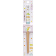 Japan San-X Chopsticks 21cm - Sumikko Gurashi / White Beige