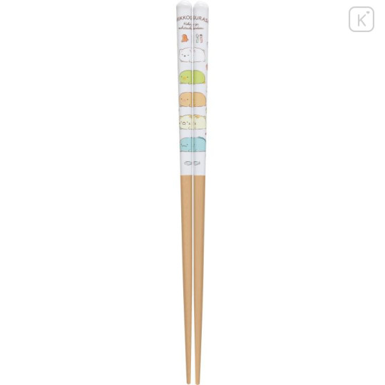 Japan San-X Chopsticks 21cm - Sumikko Gurashi / White Beige - 2