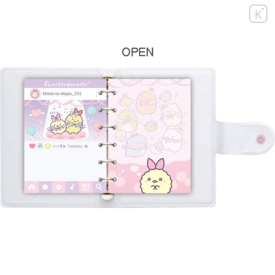 Japan San-X 6 Hole Sticker Binder - Sumikko Gurashi / Angelic Idol - 5