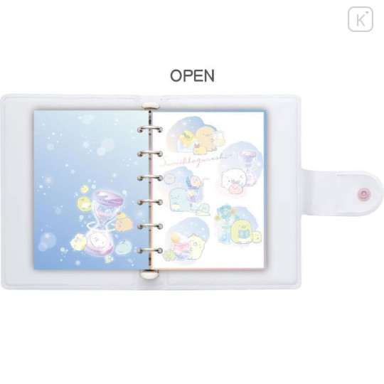 Japan San-X 6 Hole Sticker Binder - Sumikko Gurashi / Gradient Glass - 5