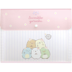 Japan San-X 6 Pockets A4 Document File - Sumikko Gurashi / Flower