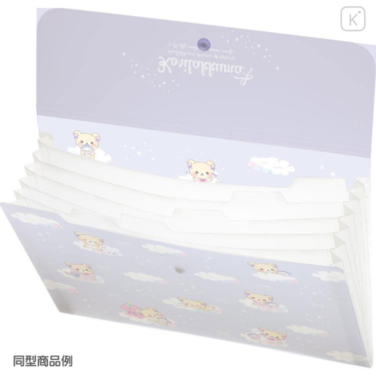 Japan San-X 6 Pockets A4 Document File - Sumikko Gurashi / Flower - 2