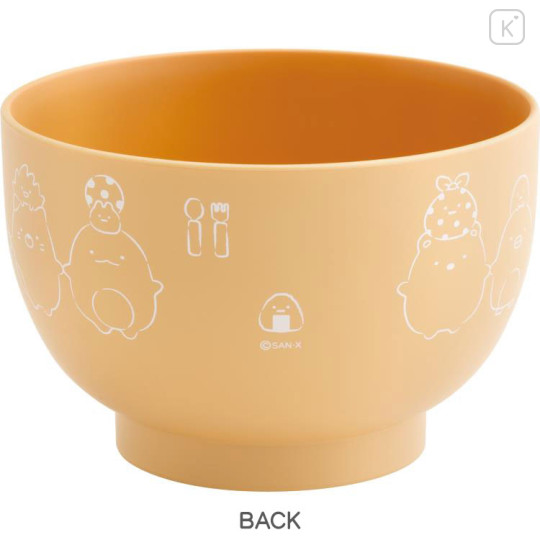 Japan San-X Plastic Bowl - Sumikko Gurashi / Beige - 2