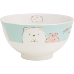 Japan San-X Pottery Bowl - Sumikko Gurashi / Shirokuma & Furoshiki