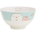 Japan San-X Rice Bowl - Sumikko Gurashi / Shirokuma & Furoshiki - 1