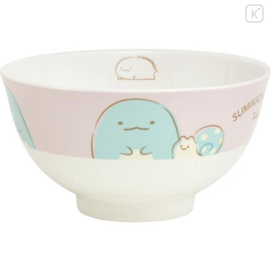 Japan San-X Pottery Bowl - Sumikko Gurashi / Tokage & Nisetsumuri - 1