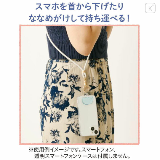 Japan San-X Smartphone Shoulder Strap - Sumikko Gurashi : Tokage Dinosaur Lizard - 3
