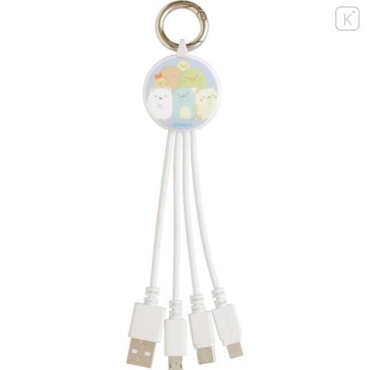 Japan San-X Multi Charging Cable - Sumikko Gurashi / Squeeze - 2