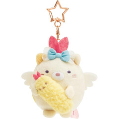 Japan San-X Hanging Plush - Sumikko Gurashi / Angelic Idol Neko & Ebifurai no Shippo