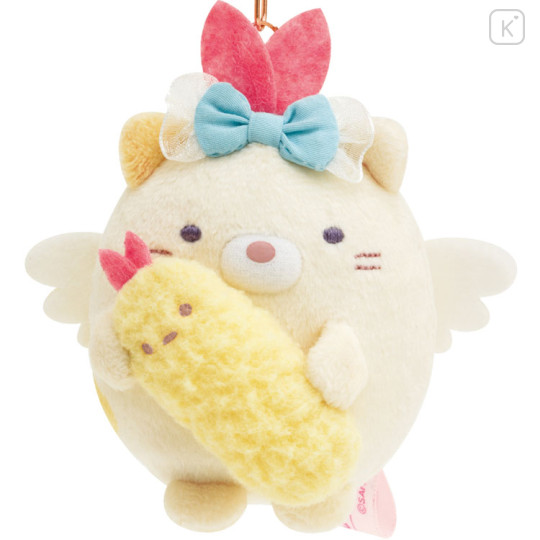 Japan San-X Hanging Plush - Sumikko Gurashi / Angelic Idol Neko & Ebifurai no Shippo - 2