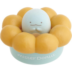 Japan San-X Mister Donut Petit Collection Container - Sumikko Gurashi : Tokage Dinosaur Lizard Flocked