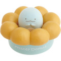 Japan San-X Mister Donut Petit Collection Container - Sumikko Gurashi : Tokage Dinosaur Lizard Flocked - 1