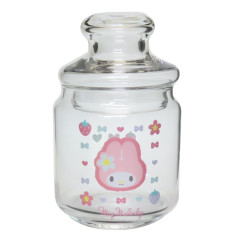 Japan Sanrio Jar Glass Storage Container - My Melody / Y2k Houndstooth