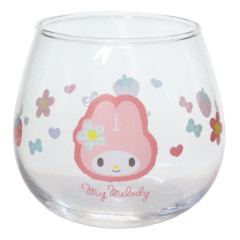 Japan Sanrio Swaying Glass Tumbler - My Melody / Y2k Houndstooth