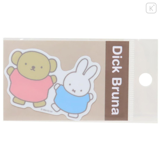 Japan Miffy Vinyl Sticker - Dance / Light Brown - 1