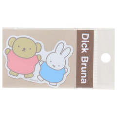 Japan Miffy Vinyl Sticker - Dance / Light Brown