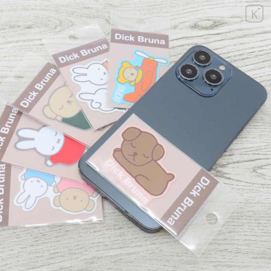 Japan Miffy Vinyl Sticker - Snuffy / Light Brown - 2