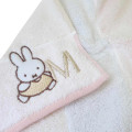 Japan Miffy Jacquard Towel Handkerchief - Alphabet M / Silhouette - 2