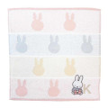 Japan Miffy Jacquard Towel Handkerchief - Alphabet K / Silhouette - 1