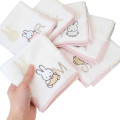 Japan Miffy Jacquard Towel Handkerchief - Alphabet K / Silhouette - 3