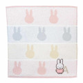 Japan Miffy Jacquard Towel Handkerchief - Alphabet A / Silhouette - 1